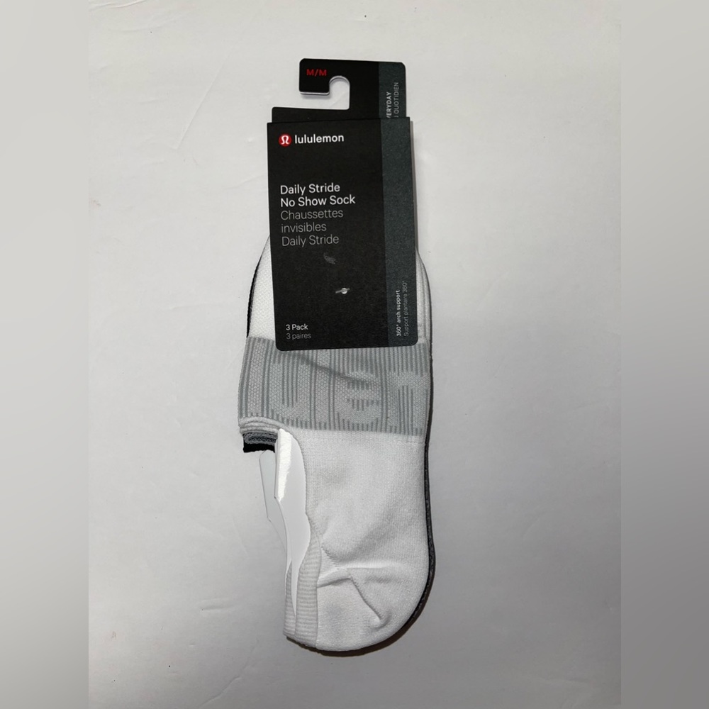 Lululemon Daily Stride No Show Sock 3 Pack FOR MEN